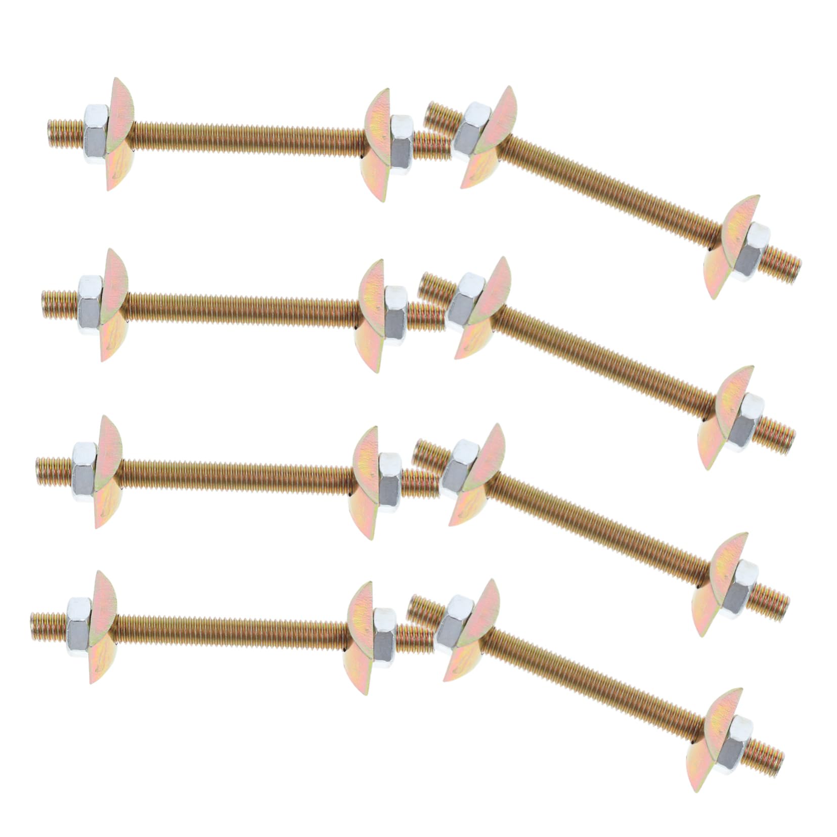 PRETYZOOM 8PCS Heavy Duty Steel Corner Brackets for Bed Frame Assembly Secure Locking Mechanism for Enhanced Stability and Easy Installation