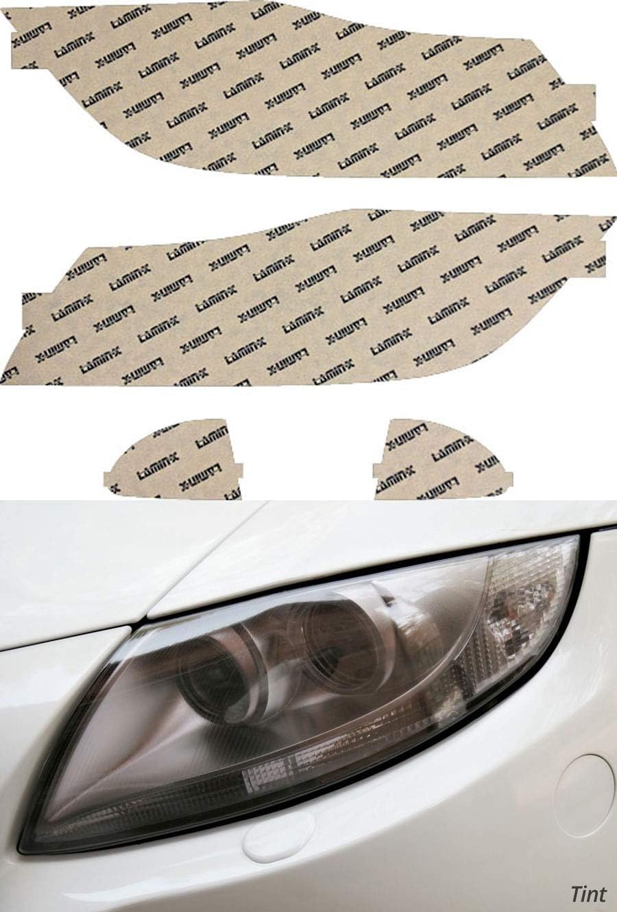 Lamin-x Custom Fit Tint Headlight and Fog Covers for BMW 3-Series Sedan (06-08)