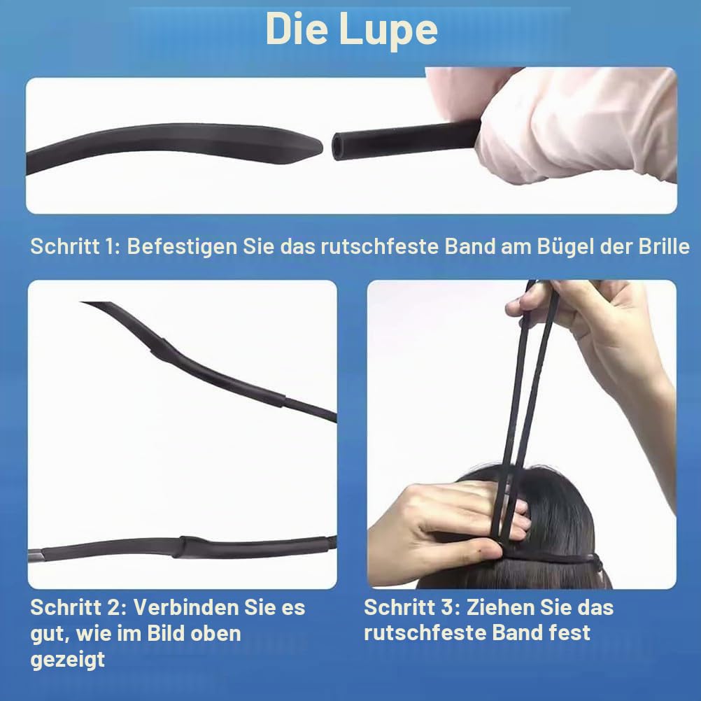 Ergonomische Fernglaslupe mit verstellbarem Arbeitsabstand für chirurgische Vergrößerung und Präzisionsaufgaben