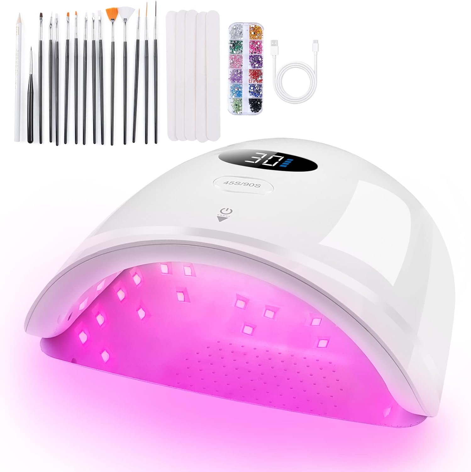 UV LED Nail Lamp,Gel UV Nail Light for Gel Nails Polish