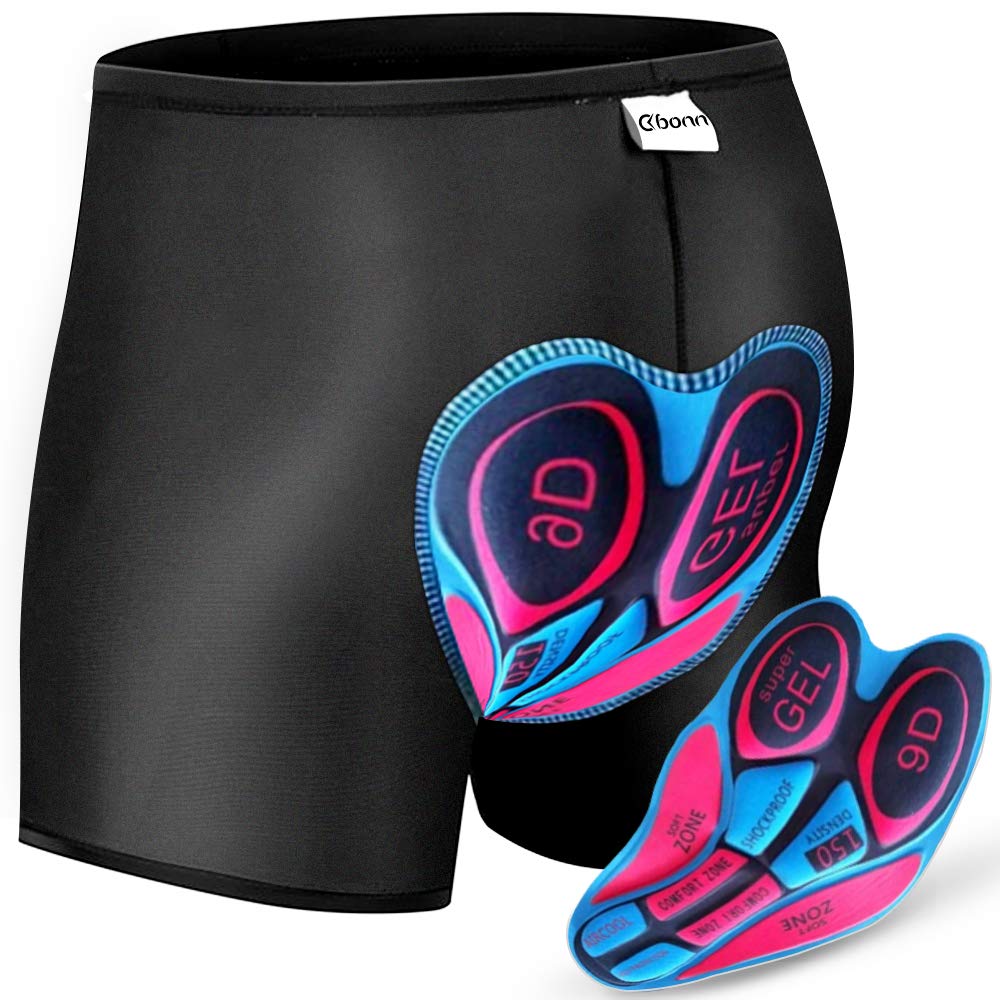 Cycling Shorts,3D Padded Cycling Undershorts for Men & Women,Bicycle Underwear MTB Bike Shorts with Anti-Slip Design,Breathable