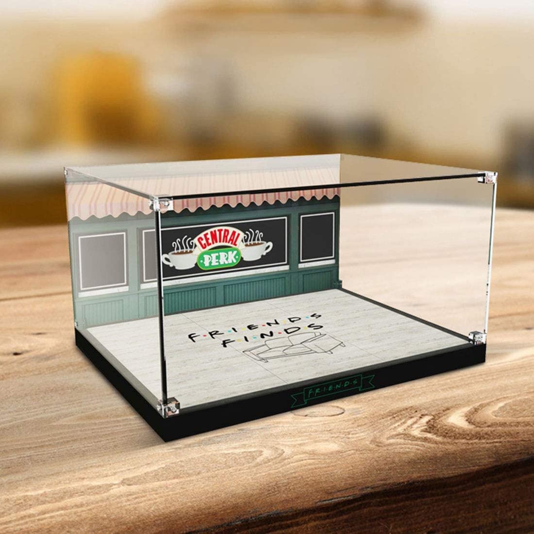 Acrilico Vetrina Teca Compatibile con Lego 21319 Ideas Central Perk 25° Anniversario di Friends, A Prova di Polvere Vetrina in Acrilico Acrylic Display Case per 21319 (Modello Lego Non Incluso)