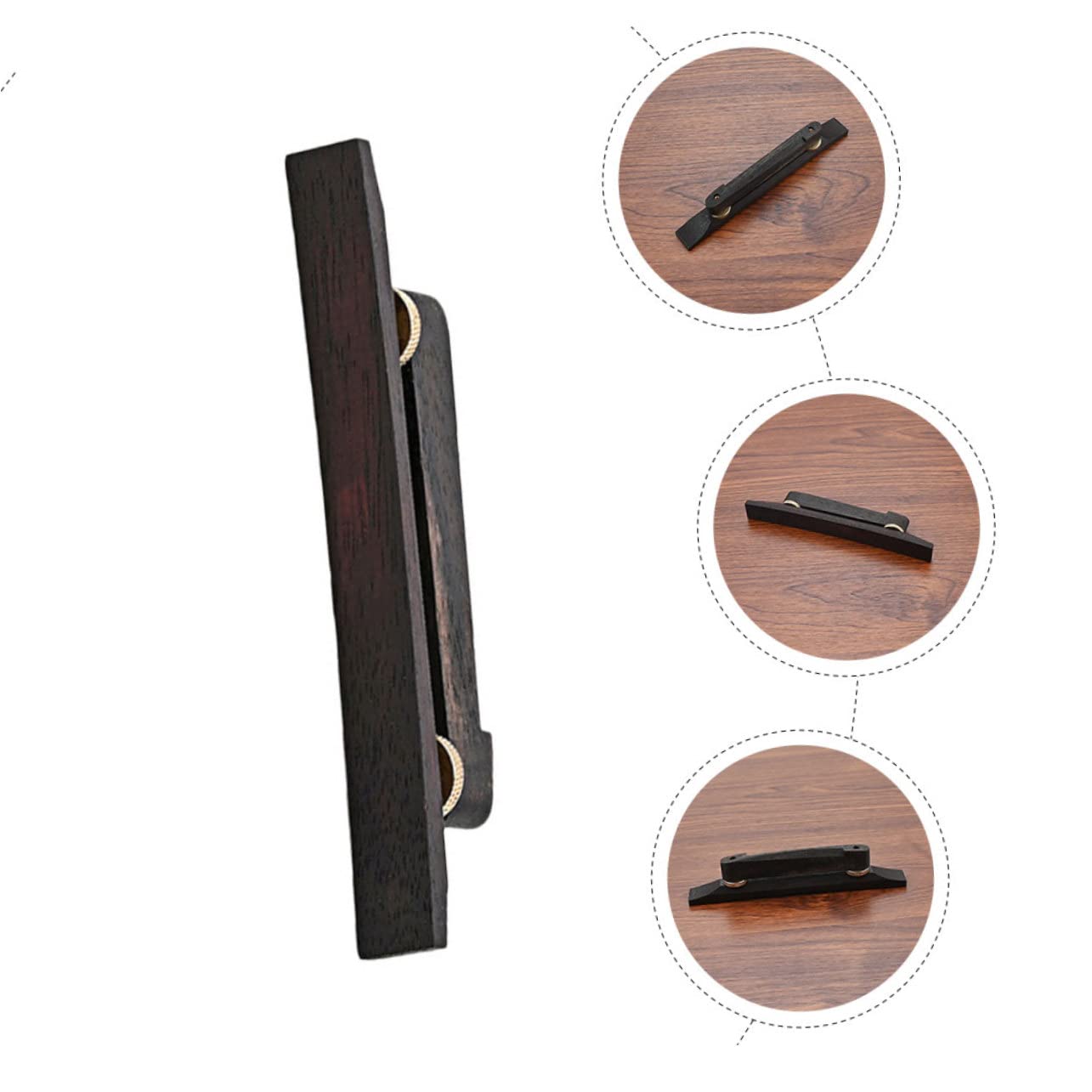 Abaodam 3pezzi Ponte Legno Per Chitarra Folk Accessorio Per Sostituzione Professionale Design Elegante e Struttura Semplice Per Musicisti e Appassionati Chitarra