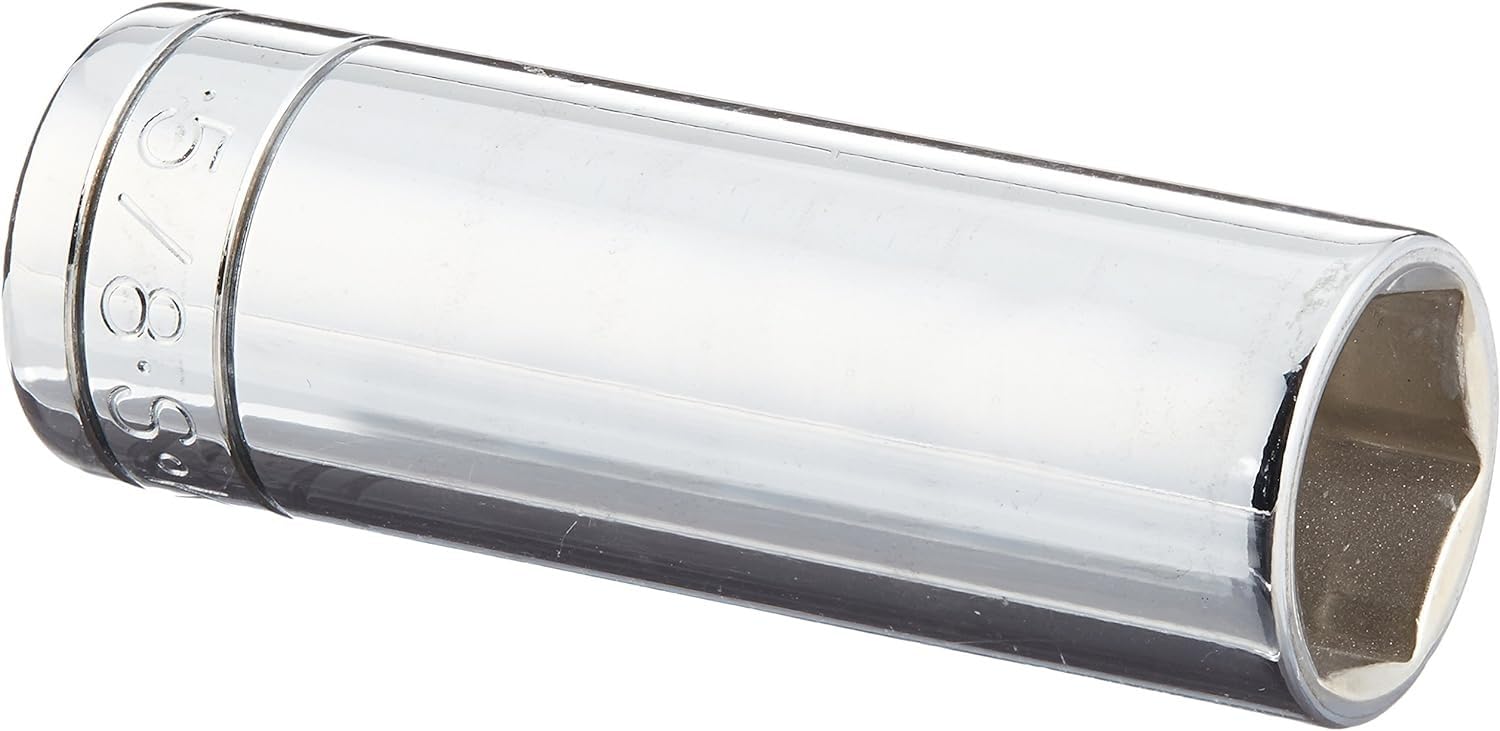 SKHand Tool 40420 6 Point 5/8-Inch Drive Deep Socket, 3/8-Inch, Chrome