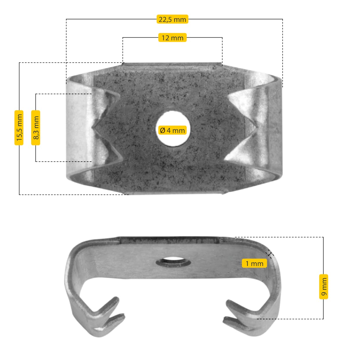 Schellenberg 10270 Klips do paska do rolet, Mini i Maxi, 2 szt.