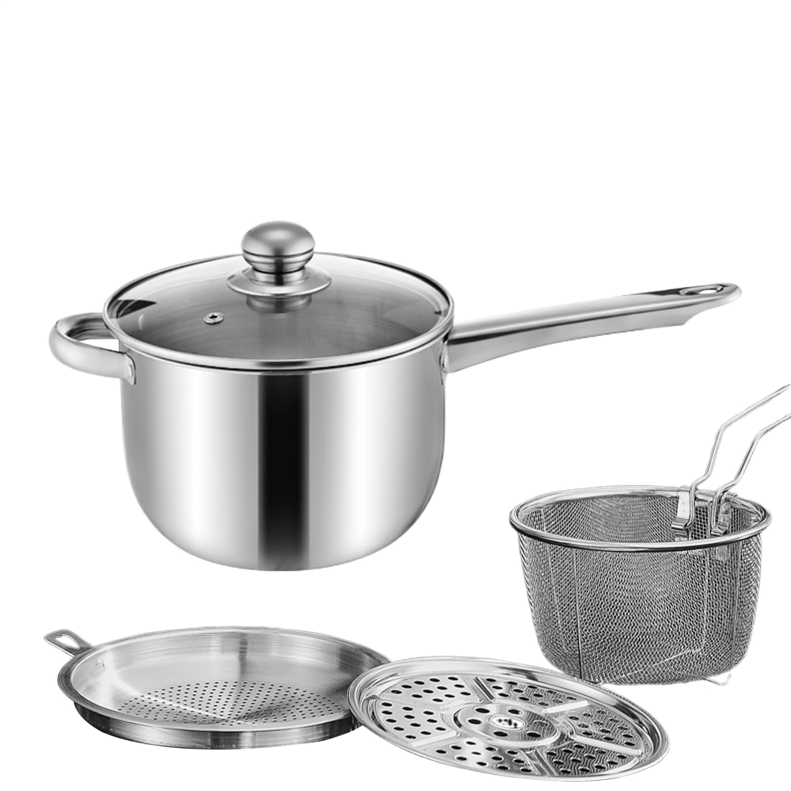 Genérico Cuisinière à gaz et électrique, pommes de terre, poulet, soupes, préparation de repas avec panier
