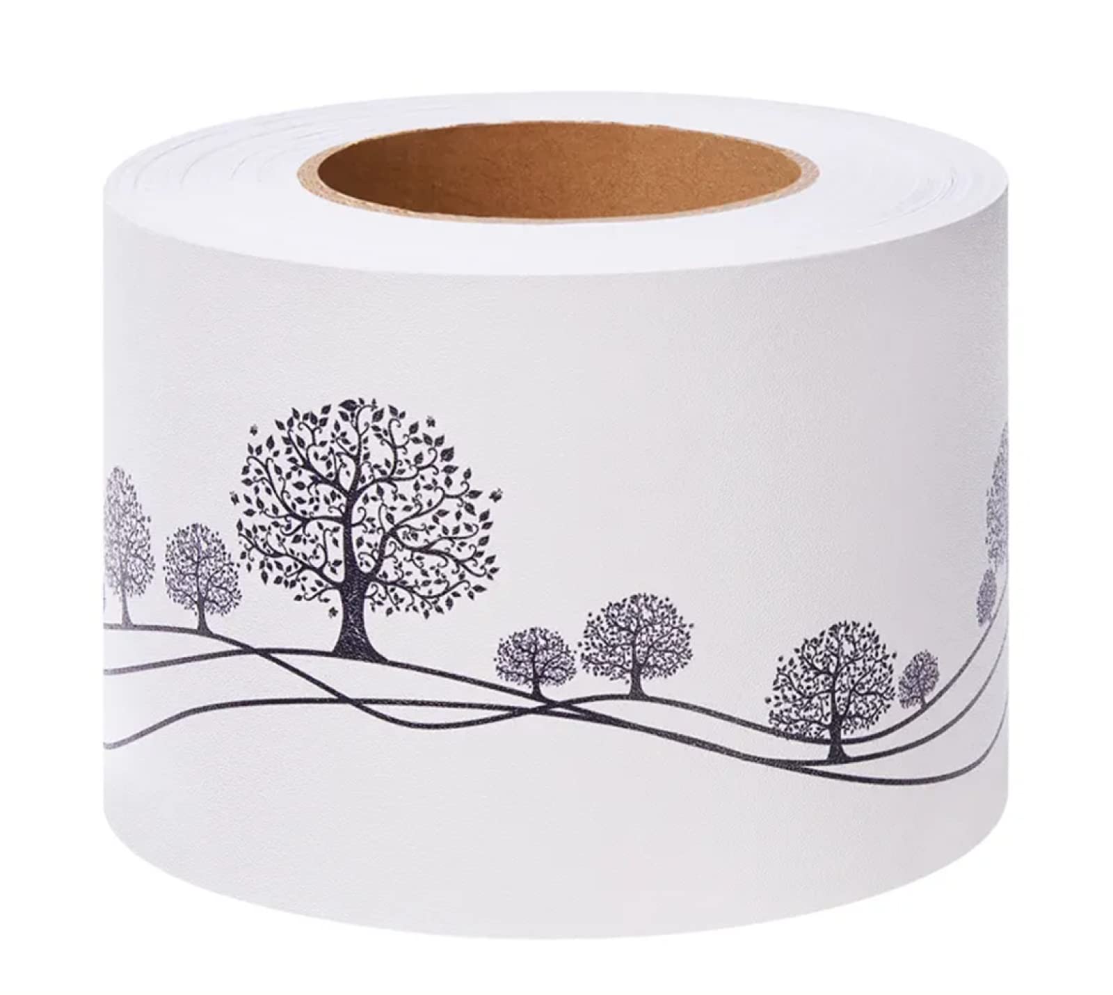 Borde del papel pintado Árboles del desierto Auto Adhesivo del Papel Pintado del PVC Cenefa autoadhesiva para decoración de pared de cocina baño 10 cm x 1000 cm