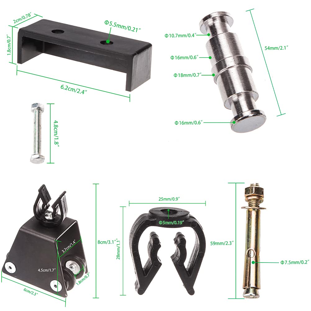 Kit de Sistema de riel de Techo pantógrafo de 2,8 x 2,8 m con pantógrafo de 2 m, Soporte de Techo de Pared para Estudio de Fotos, Video, fotografía, iluminación y Otros Equipos de iluminación