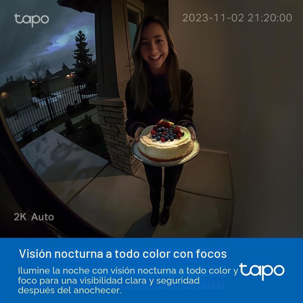 TP-Link Timbre Inteligente con CÁMARA TAPO D210
