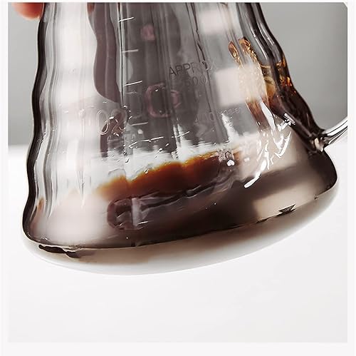 Miniatura 6 de JITEM Cafetera - Olla de boquilla larga para hacer hielo, manual para el hogar, café de goteo hecho a mano con filtro, cafetera de mesa para café o