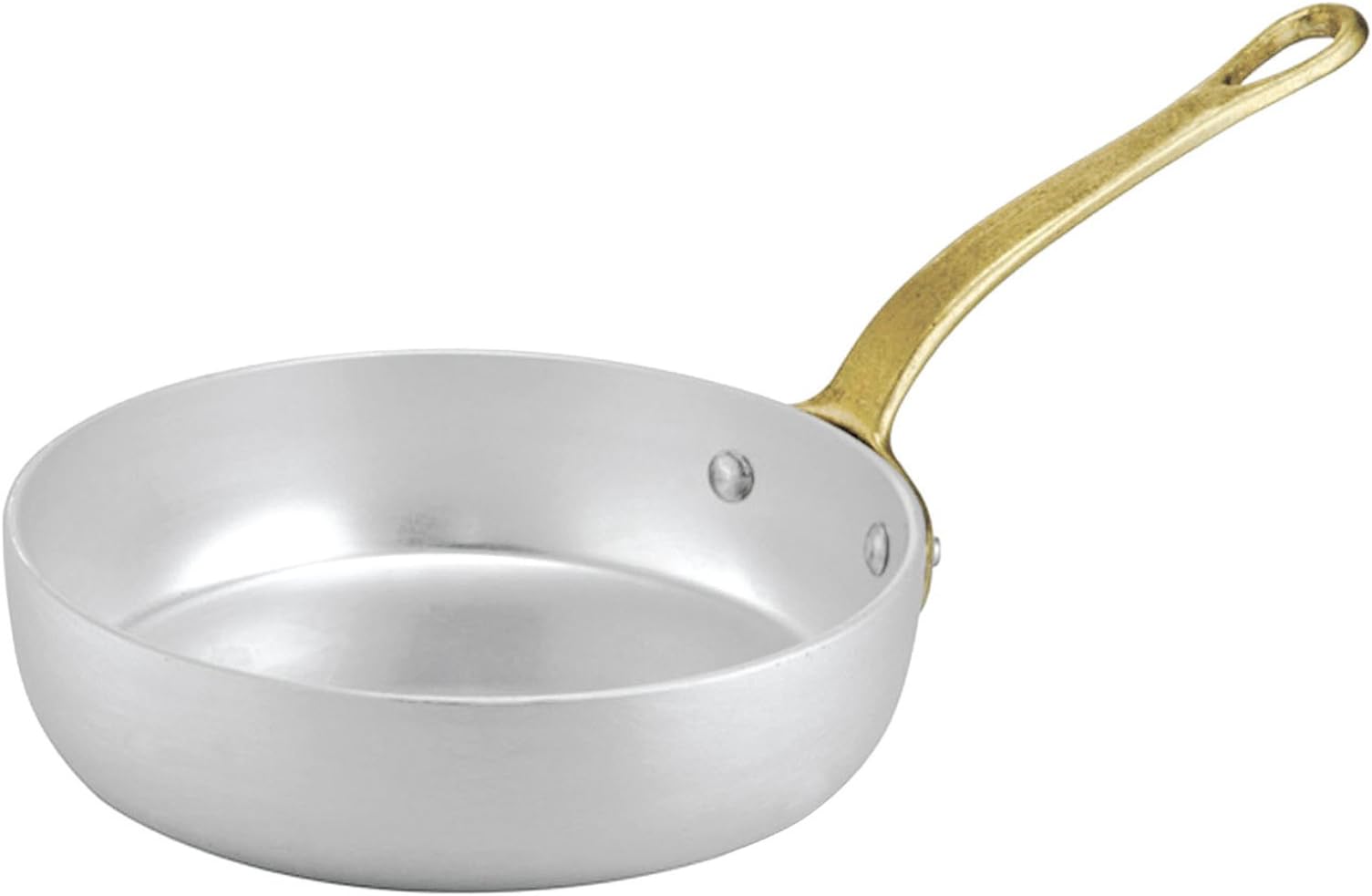Italo Ottinetti Frying Pan 1 Handle 12 cm, Aluminium, Metallic, One Size