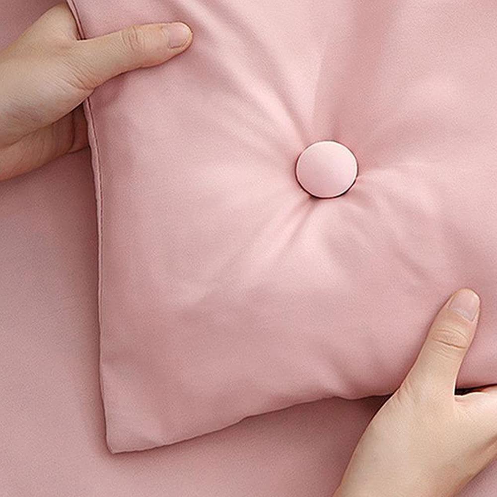 SHFTI - Mushroom Quilt Fixing Clips - Duvet Cover Holder with Buttons - Non-Slip Blanket Pins - Durable Cotton Design - Easy Install & Remove - for Quilts, Sheets, Curtains, Towels, 8 Pack (Pink) 2