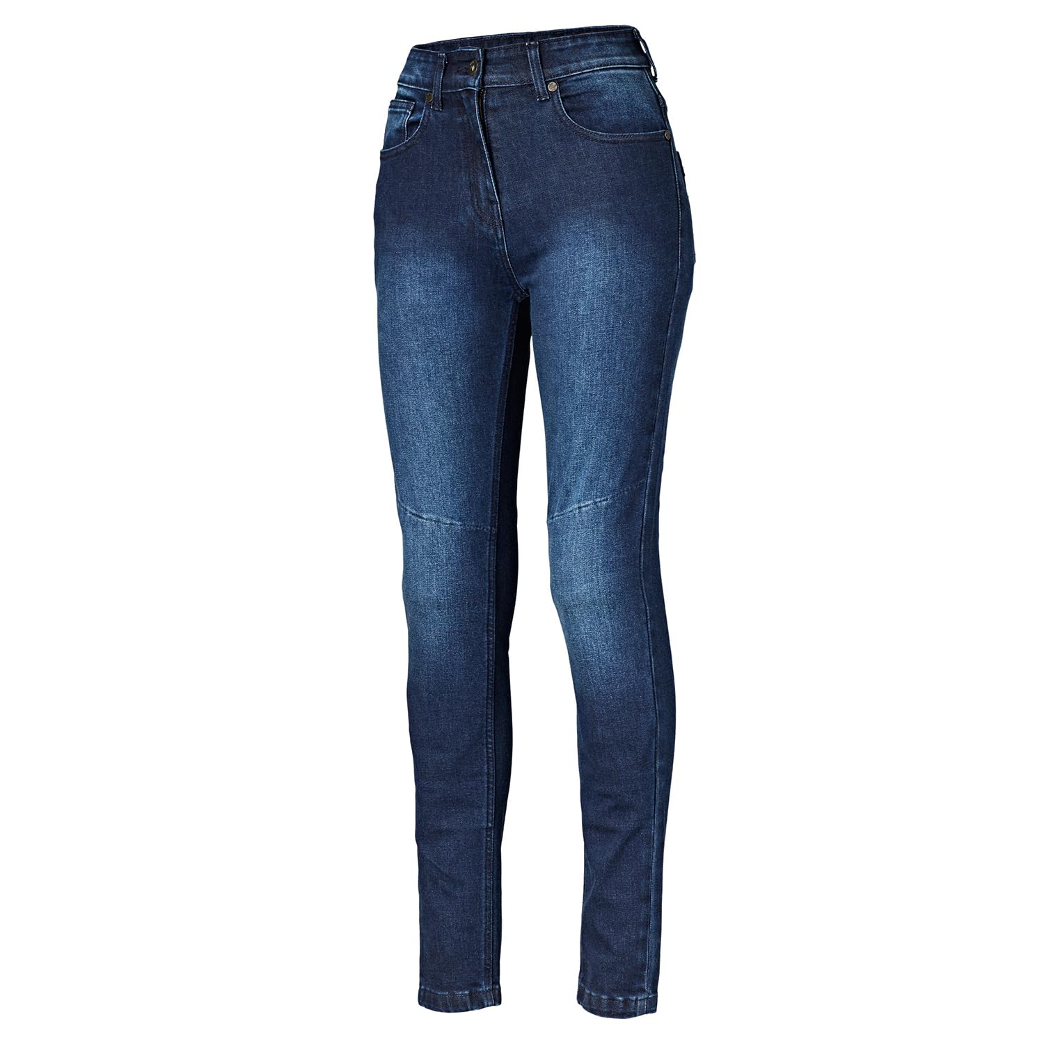 Held Stockton WMS Motorrad Jeans Damen Slim Fit aus Cotton Cordura Stretch - Sommer Motorradhose mit Protektoren d30 Ghost Level 1 - CE Schutzkleidung Klasse AA, Blau, Größe 26/30