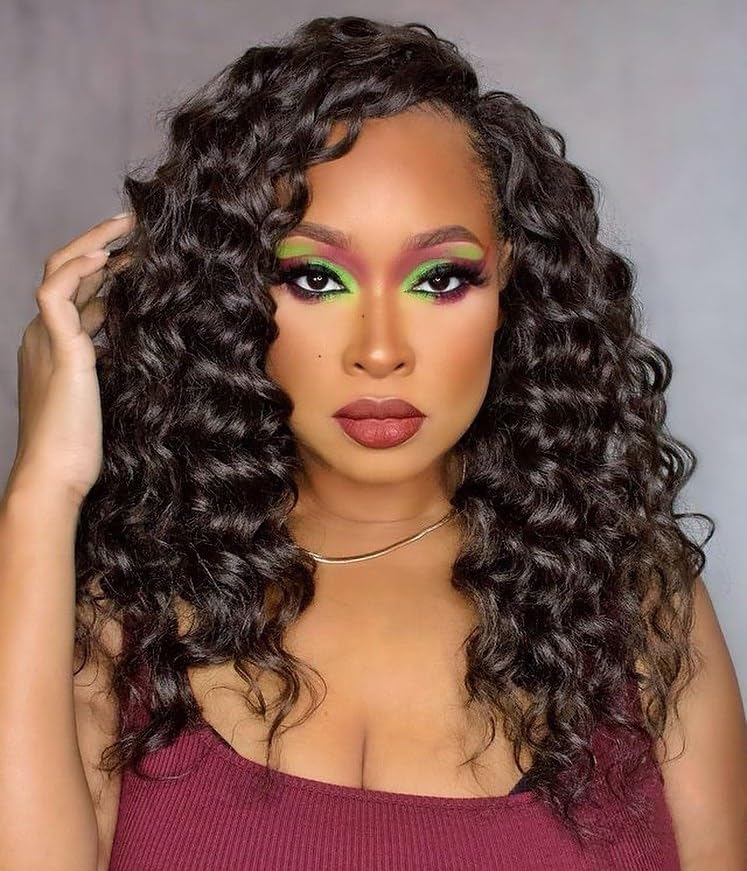 Ocean Wave Crochet Hair 20inch 6 Packs Deep Wave...