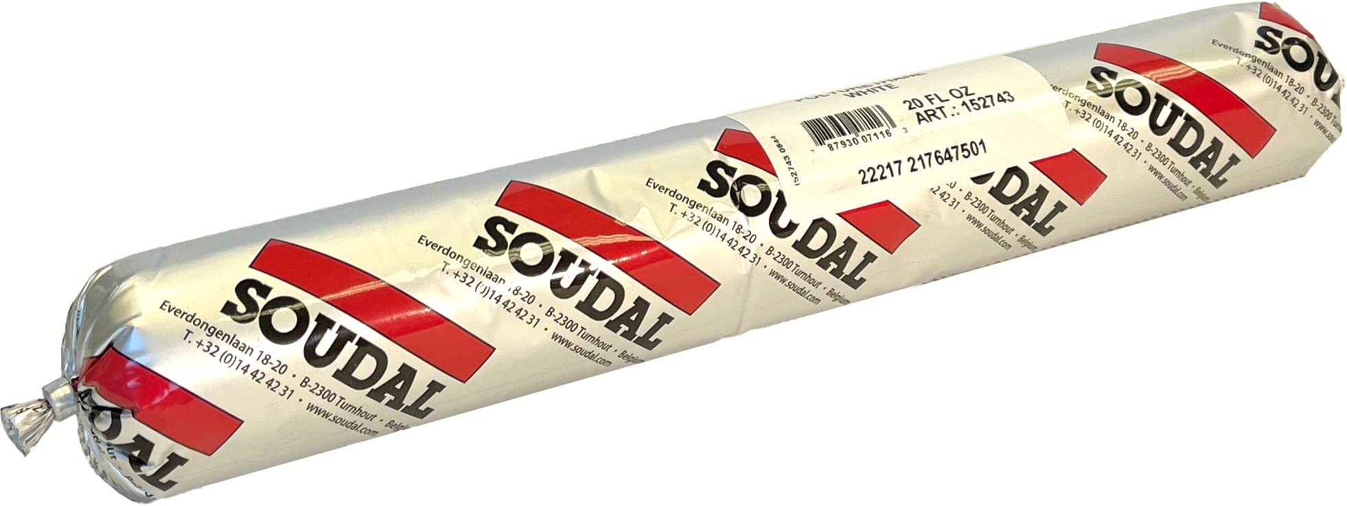 Soudaflex PU35 High Performance Elastomeric Polyurethane Sealant, White 20 oz. Sausage, Case of 12. Non-Sag, One Component, Flexible and Easy to Apply