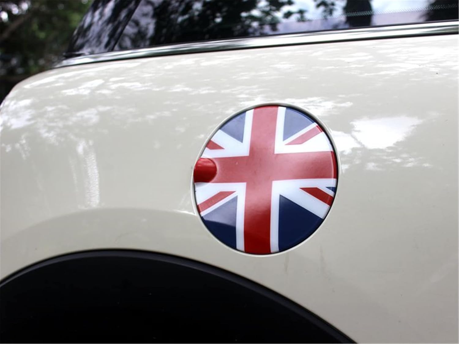 ABS Fuel Tank Gas Cap Cover Trim for Mini Cooper Hardtop Hatchback Covertible Countryman Clubman (Union Jack,R55 R56 1.5T 1.6T)