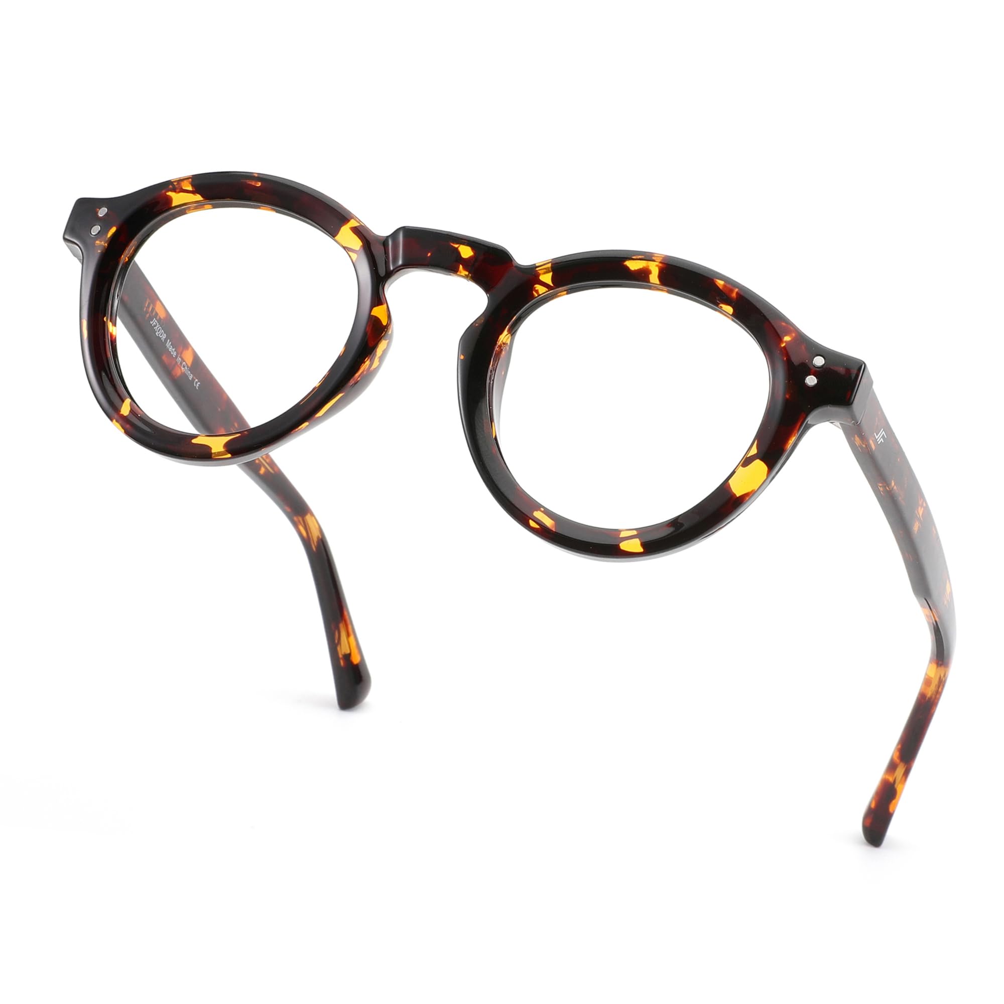 Blue Light Blocking Glasses for Women Men, Retro Round Frame Computer Gaming Glasses Anti Glare & UV RF6209