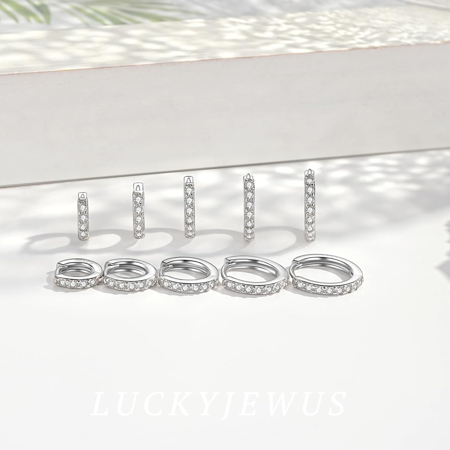 925 Sterling Silver Small Hoop Earrings for Women,14K Gold Plated Tiny Huggie Earrings for Cartilage, Helix, Tragus, Dainty Lightweight Hypoallergenic Mini Hoops,5mm/6mm/7mm/8mm/9mm