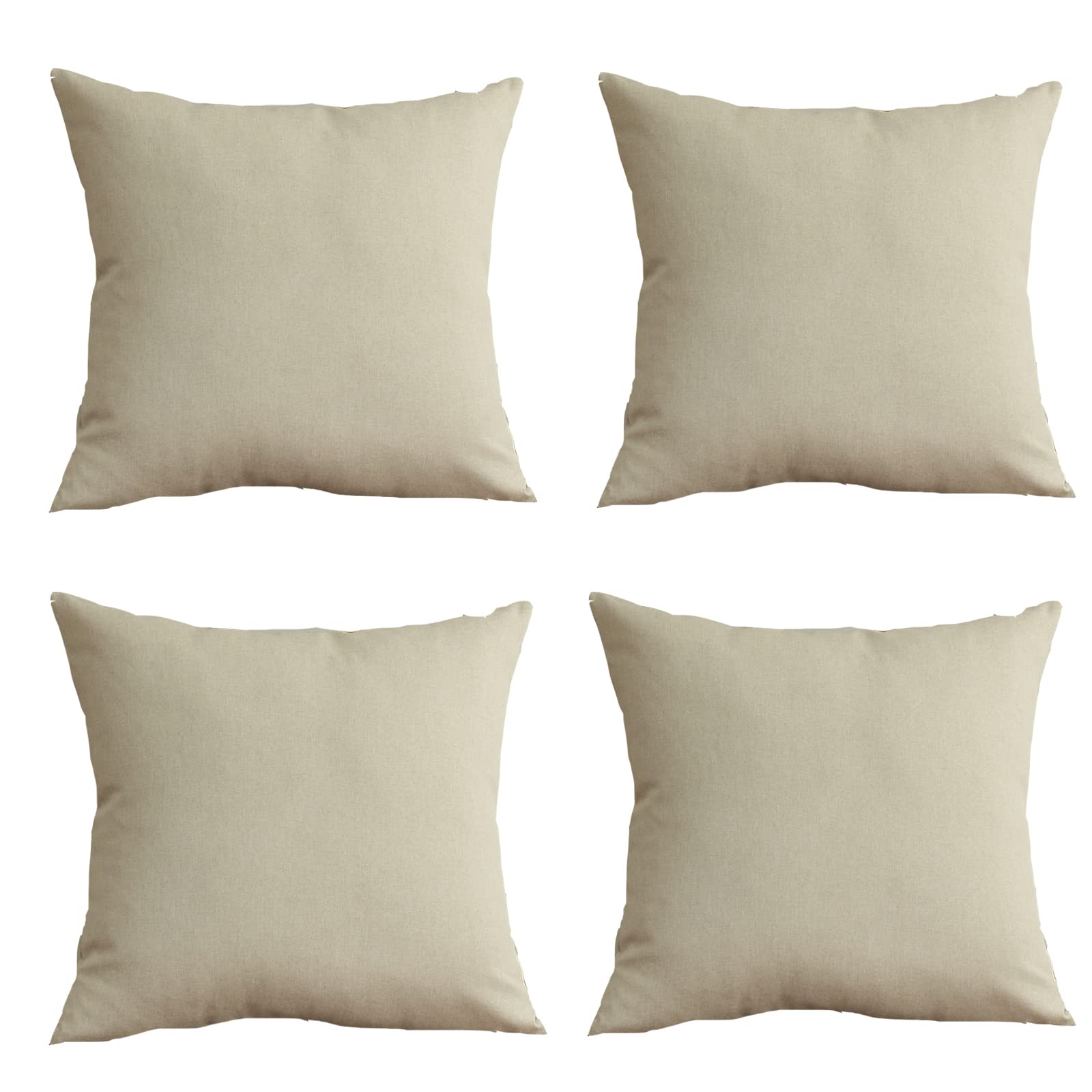 Wasserdichte Kissenbezüge Outdoor – 45x45 Cm, 4 Stück, Für Garten, Balkon & Sofa