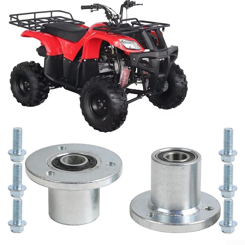 Coppia di mozzi anteriori da 17 mm a 3 perni per ATV UTV Go Kart Buggy Quad ciclomotore in lega di acciaio resistente