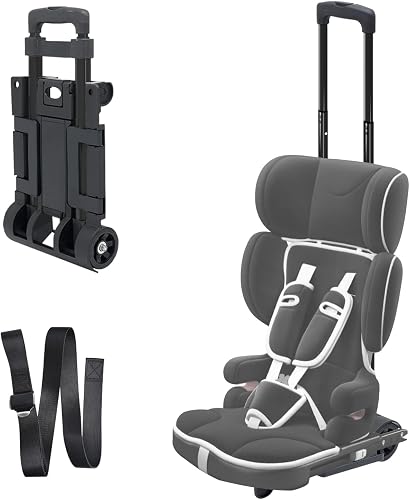 Car Seat Carrier for Airport with Wheels and Compact Fold, Car Seat Trolly, Fold