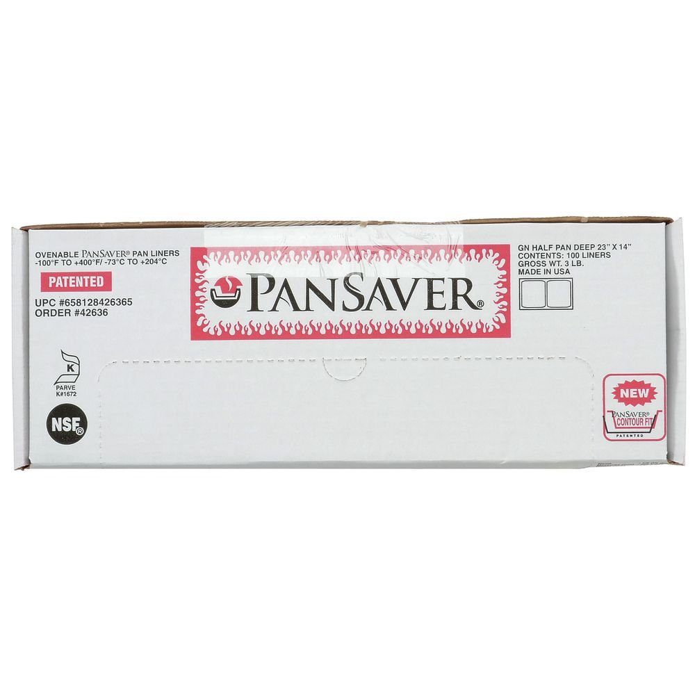 PanSaver Monolyn 1/2 Size Steam Table Pan Liner Clear Plastic - 4"-6"D 100 Per Case by HUBERT – 4 to 6 inches, 4.0 inches, Plastic, Clear, Pack of 100