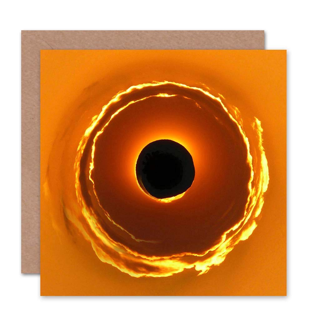 Wee Blue Coo Orange Card Greeting Little World Solar Eclipse Gold Gift