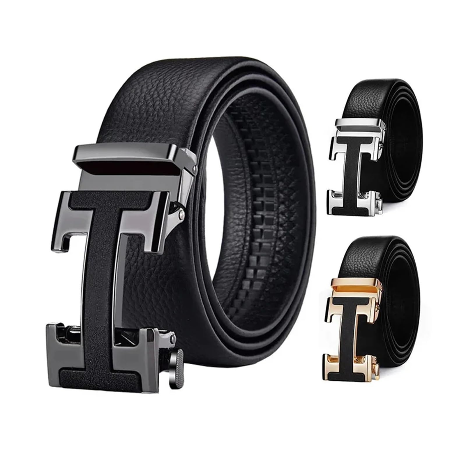 Ceinture Homme Ceinture à boucle automatique vintage for pantalon d'affaires, ceinture en alliage for homme, boucle de créateur