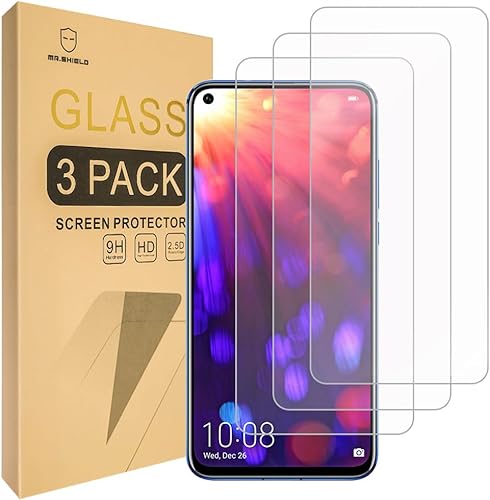 Miniatura 2 de Mr.Shield Paquete de 3 Protector de pantalla diseñado para Huawei (Honor 20) vidrio templado con reemplazo de por vida