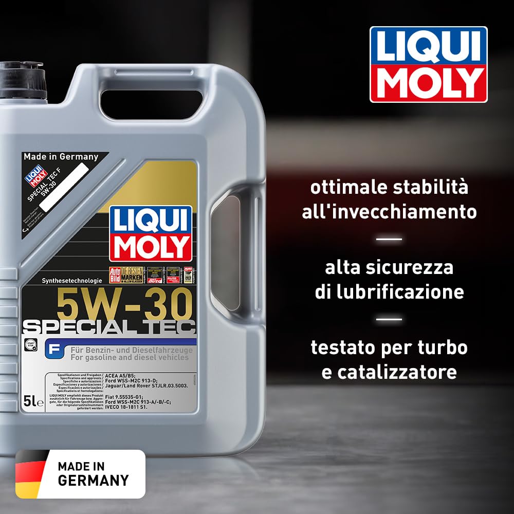 LIQUI MOLY | Special Tec F 5W-30 | 5 L | Oli motore | Tecnologia sintetica | SKU: 2326