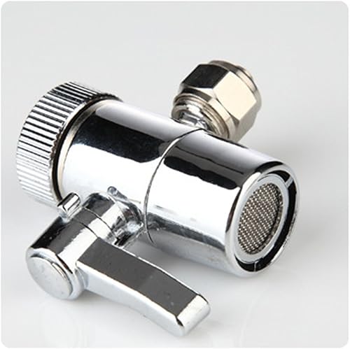 Malida Válvula desviadora para el adaptador del grifo de los filtros de agua de la encimera, rosca hembra de 1/2 pulgada con empuje en la tubería de