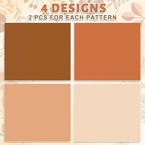 Miniatura 3 de Whaline Papel de Regalo de Terracota - No en Rollo - 4 Colores Papel de Regalo Degradado Plegado Plano Colorido Papel de Arte para Manualidades DIY