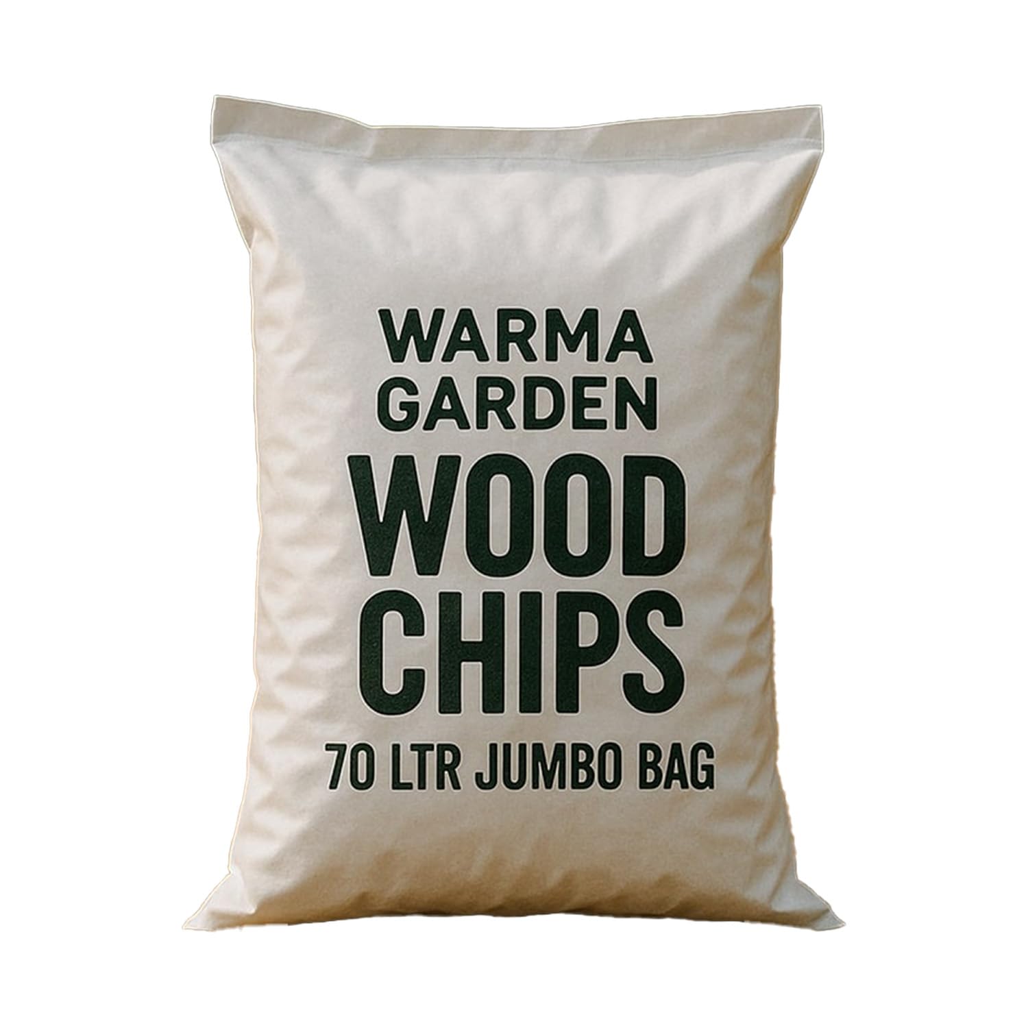Warma 70L Large Bag Garden Woodchips - Kiln Dried Wood Chippings - For Mulching Yard Landscaping Pathways Soil Protection Weed Control Kids & Childrens Play Areas