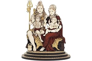 Lord Shiva Family Statue: Sacred Icon for Devotion and Harmony
