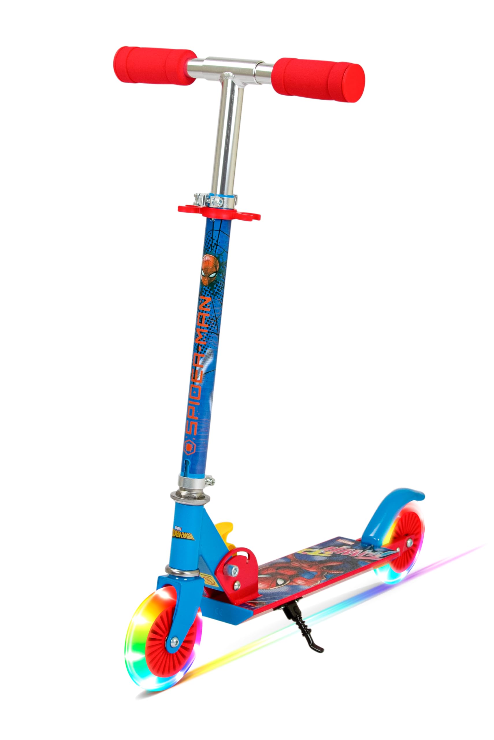 SPARTAN Spiderman 2 Scooter - with LED light Blue, SP-7059