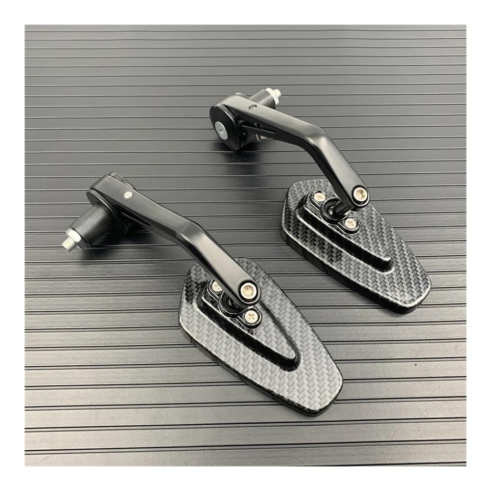 Moto specchietto retrovisore Carbonio Moto Bike Cruiser Per Chopper ATV 7/8 ''22mm Bar End Specchietto Retrovisore Laterale Per D&ucati Per A&prilia Per Victory