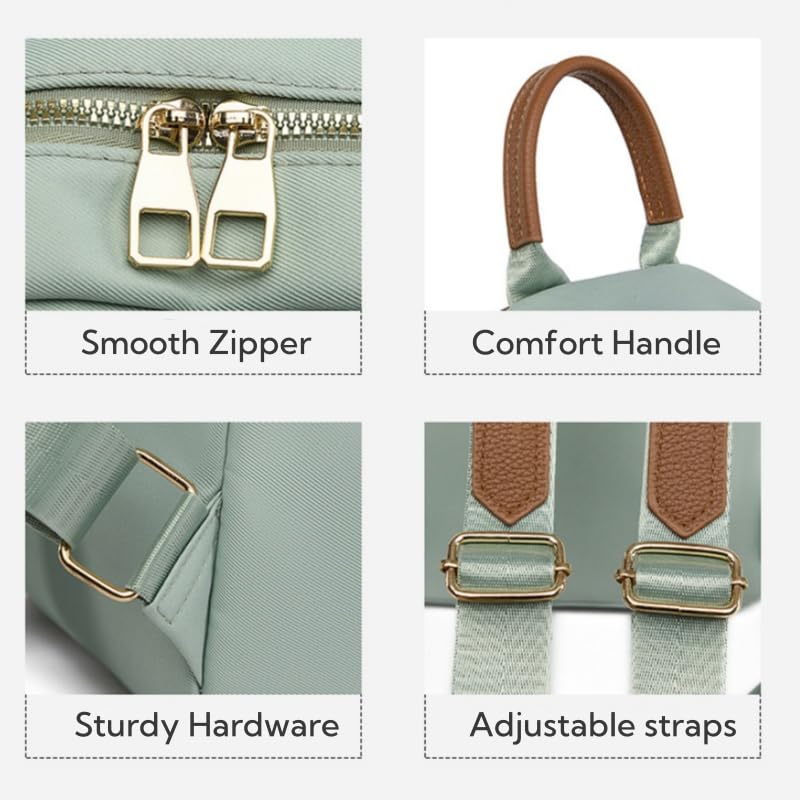 FUNSEED Mini Backpack for Women, Casual Lightweight Oxford Cloth Shoulder Bag for Daily Use - Image 5