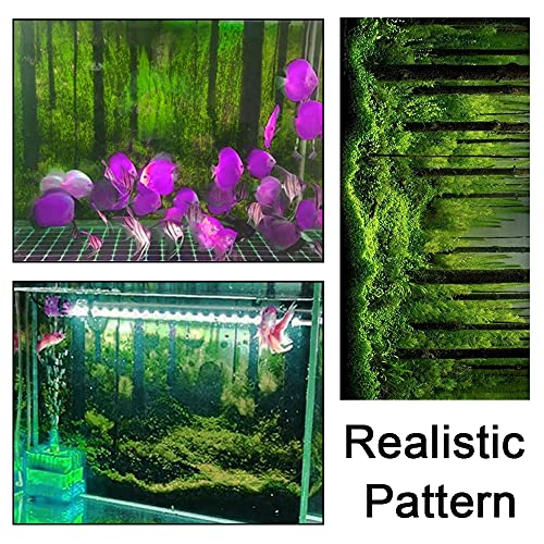 Image of PVC Adhesive Underwater Forest Tank Background Poster Fish Tank Decorations Background Pictures Aquarium PVC Adhesive Poster for Fish Tank