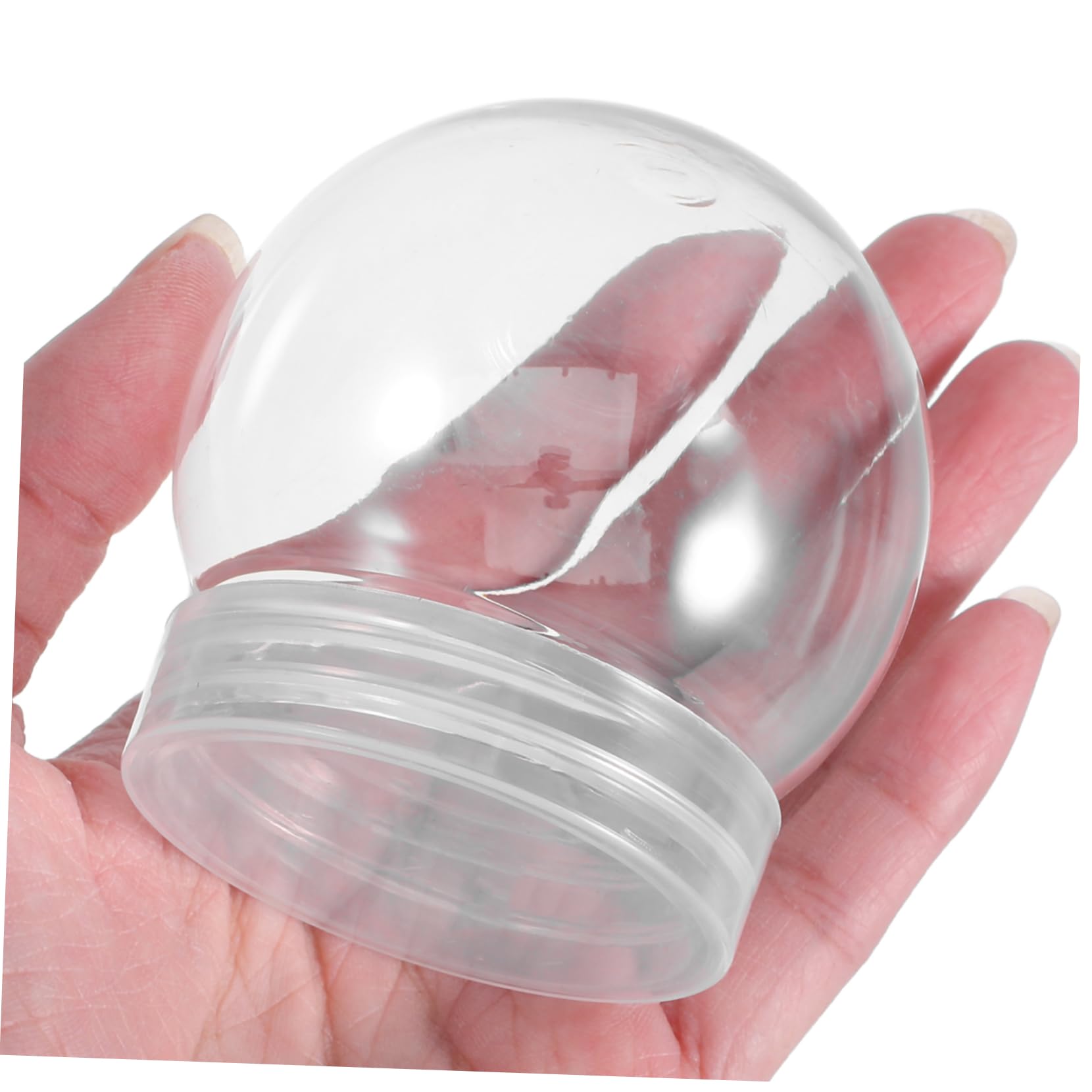 MAGICLULU Bolas Transparentes Capacidad 150ml de Plástico 24 Seguras y Prácticas para Ambientación en Navidad para Manualidades Navideñas DIY