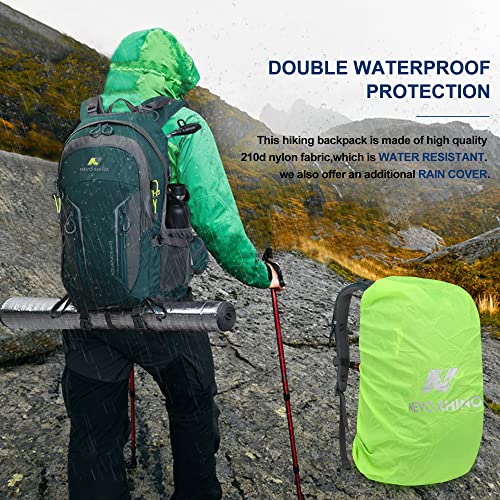 N Nevo Rhino Waterproof Hiking Backpack 40L 50L, Camping, Outdoor Sport Travel Backpack With Rain Cover For Men Women #TOP5