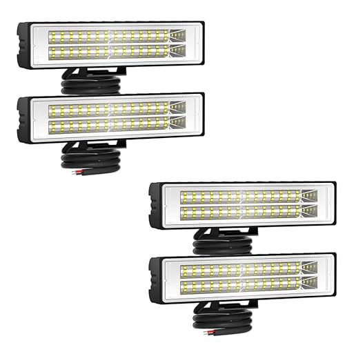 AufuN LED Arbeitsscheinwerfer 5.8 Zoll 54W Cree LED Zusatzscheinwerfer Offroad 10-30V, Mit 3030 LEDs Auto Scheinwerfer Flutlicht Wasserdicht IP67 Arbeitslicht(4 Stück) AufuN LED Arbeitsscheinwerfer 5.8 Zoll 54W Cree LED Zusatzscheinwerfer Offroad 10-30V, Mit 3030 LEDs Auto Scheinwerfer Flutlicht Wasserdicht IP67 Arbeitslicht(4 Stück)