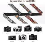 MoKo Cotton Canvas Woven DSLR/SLR Camera Strap - Shoulder Neck Strap Adjustable for Adults & Kids Presenting Bangora Orange