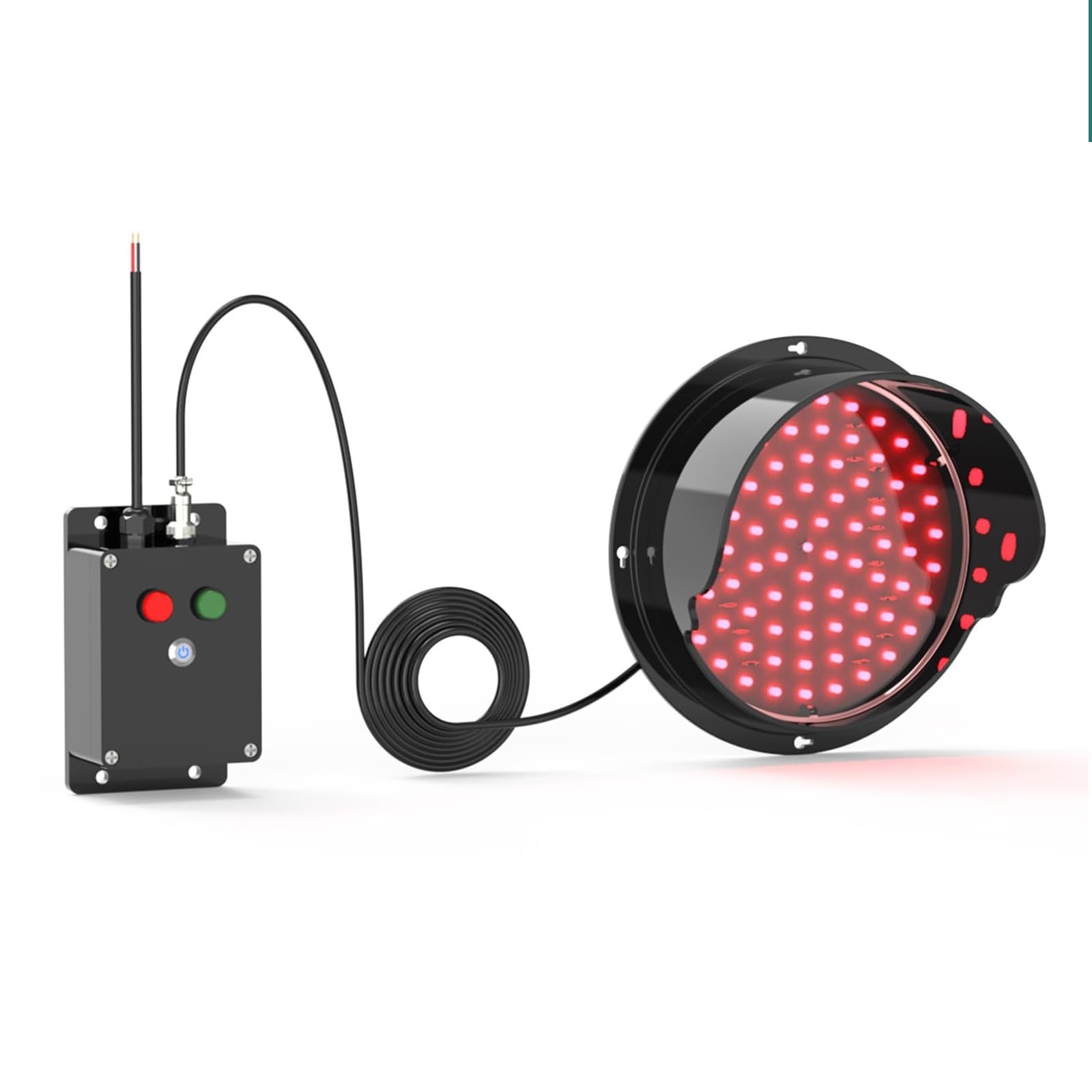 Semaforo Rosso/Verde, AC110-240V, Lampada da Parete for semaforo, Plug And Play, Adatta for incroci, fabbriche, scuole, caselli autostradali(200mm/8in)