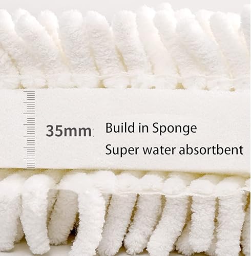 Miniatura 2 de iMaylex Paquete de 2 toallas de mano de felpilla, de secado rápido y de microfibra de alta absorción con bucles para colgar para cocina y baño, 5.9