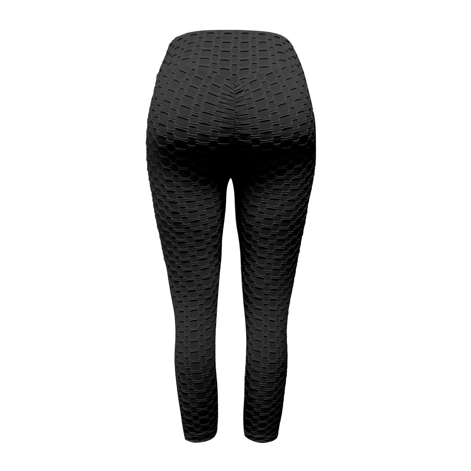 Leggings a compressione da donna a nido d'ape con arricciatura sul retro