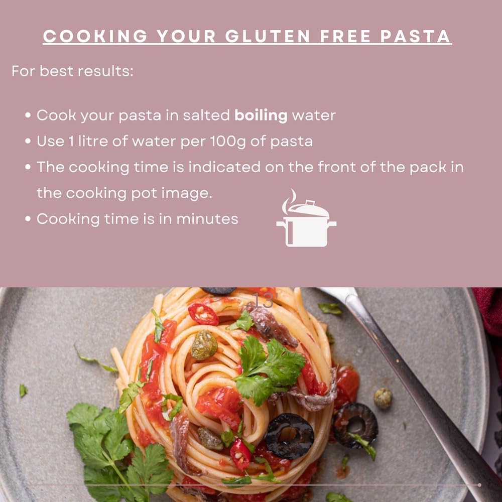 Italian Gourmet Linguine pasta glutenfrei Mais Reis Quinoa 20 x 400g vegan | Senza grano, ideale per celiaci, kocht bissfest für leichte Saucen und Gemüse, Gesamtnettogewicht 8 kg + Kostenlos Polpa 400g