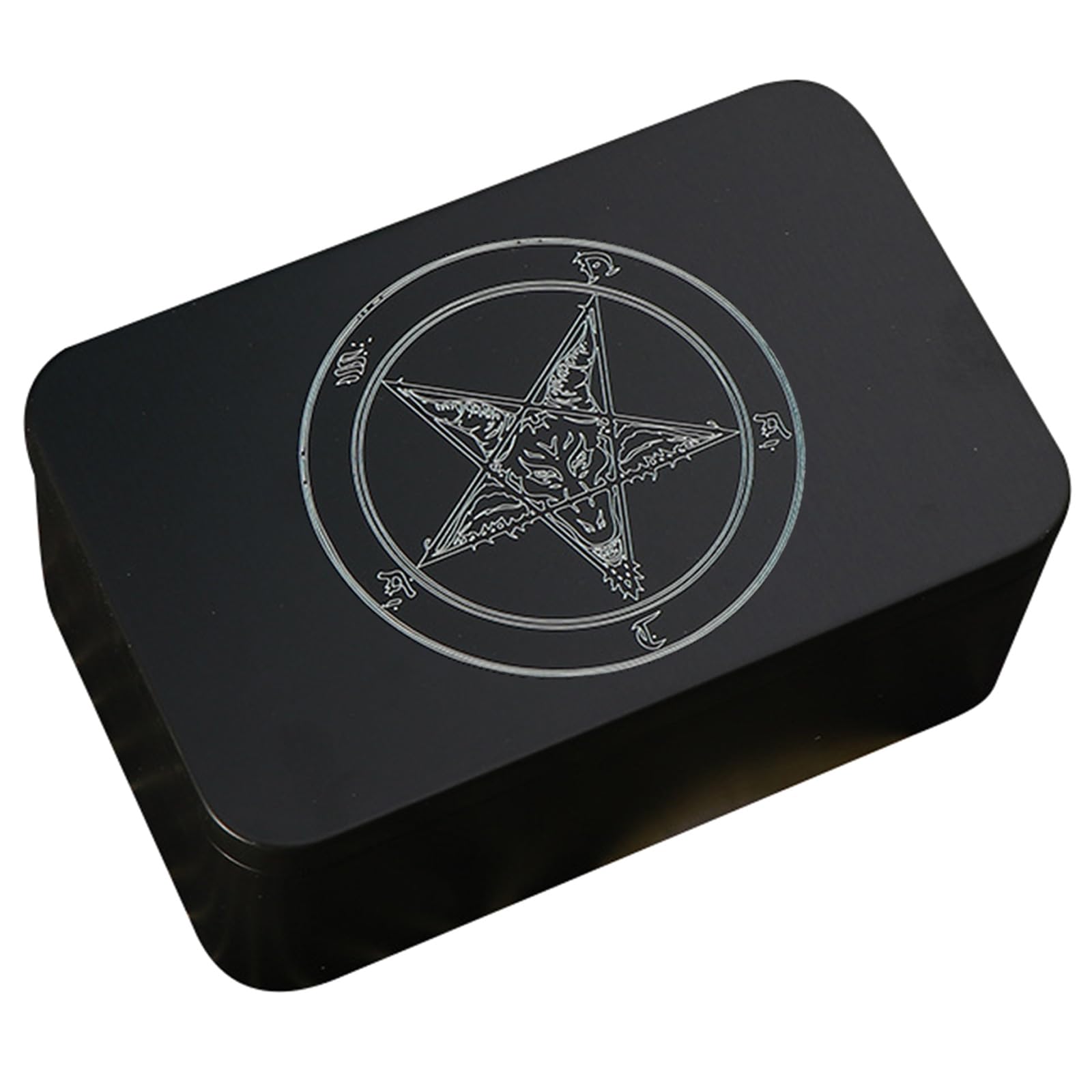 YWLUUOO Metal Gaming Card Box Playing Tarot Container Storage Case Packing Box Playing Card Empty Candy Storage Case