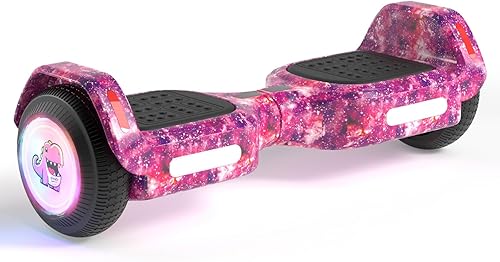 SIMATE 6.5" Bluetooth Scooter, LED Lights & APP & Music Speaker, Long Battery Life, Gifts for Kids & Adults & Girls & Boys, for All Ages