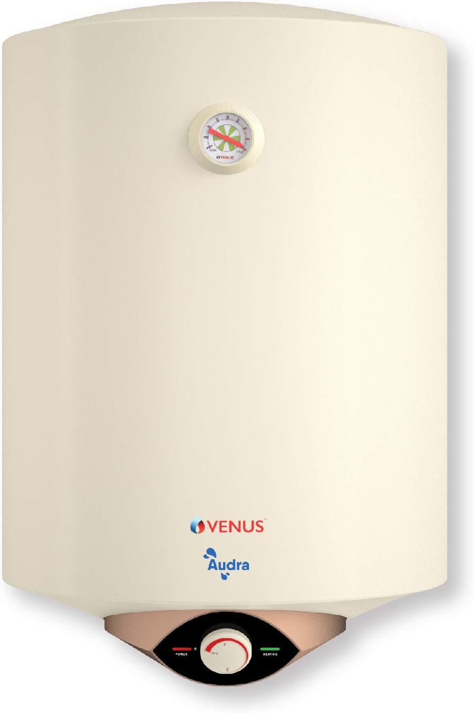 - Venus Audra 15L (Ivory) Storage Water Heater | 5-Star BEE | Hard Water Friendly Geyser 15 ltr capacity | Porcelain Enamelled Tank | Free Flexible Hose | 8 Bar | Guarantee - 7 Years on Inner Tank