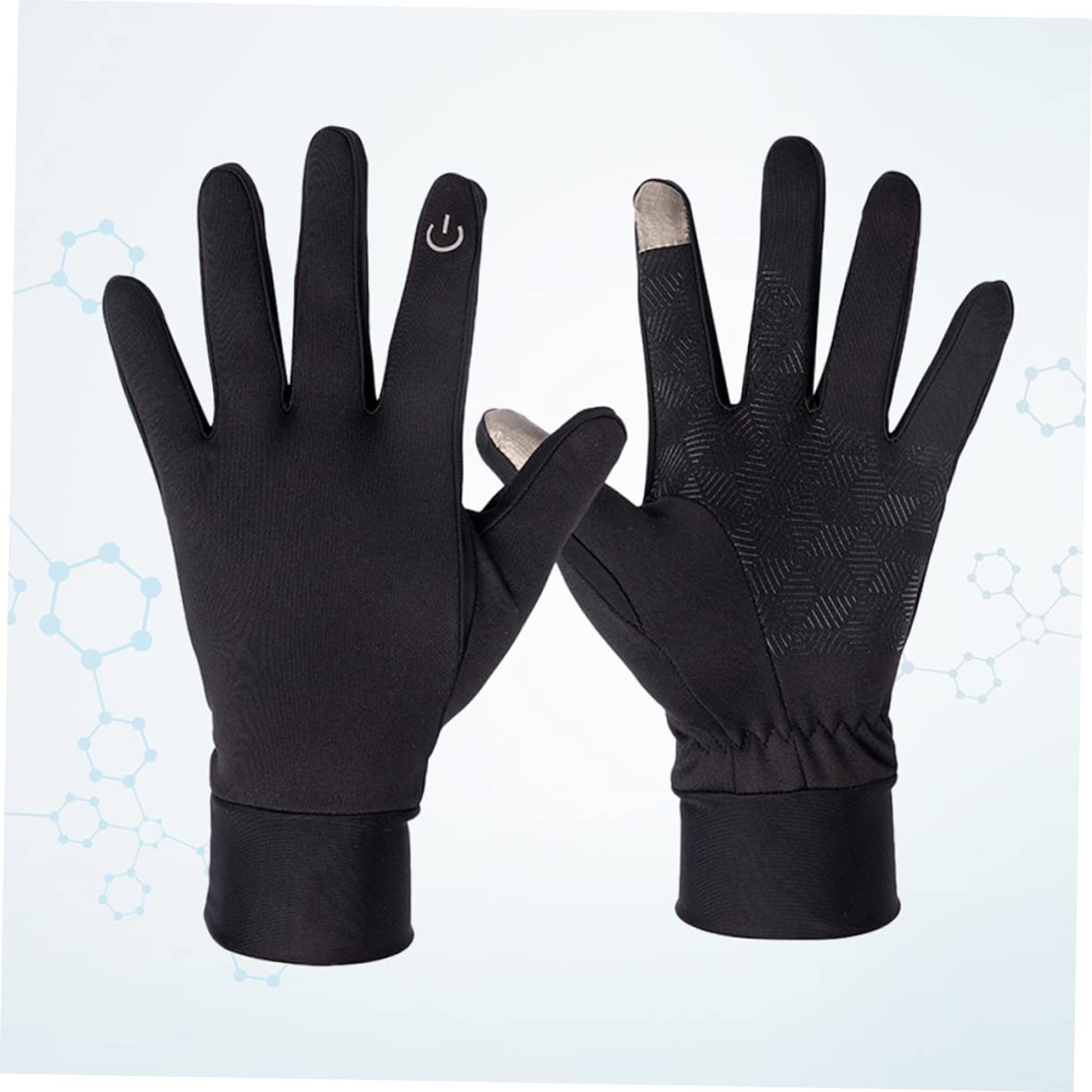 INOOMP 2Pcs Guanti Per Allenarsi Guanti Sci Ciclismo Invernali Schermo Touch Neve Accessori Touch Screen Nero Donna Tavola Sci